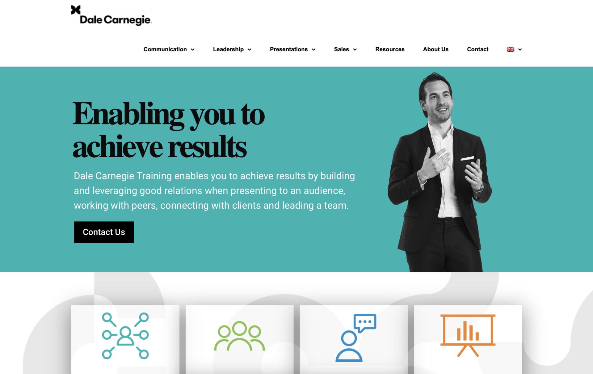 GHAF Digital® Dubai Marketing Agency - Dale Carnegie Belgium - Client Case - web design, brand identity, digital strategy, lead generation, advertising, customer experience and engagement